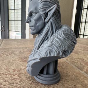 high elf/vampire lieutenant bust, 123mm, unprimed