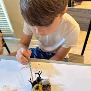 pumpkin scene sculpture