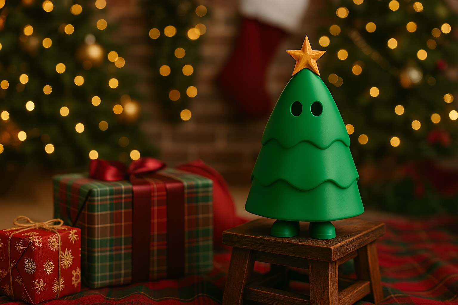 How to Style Tabletop Christmas Trees
