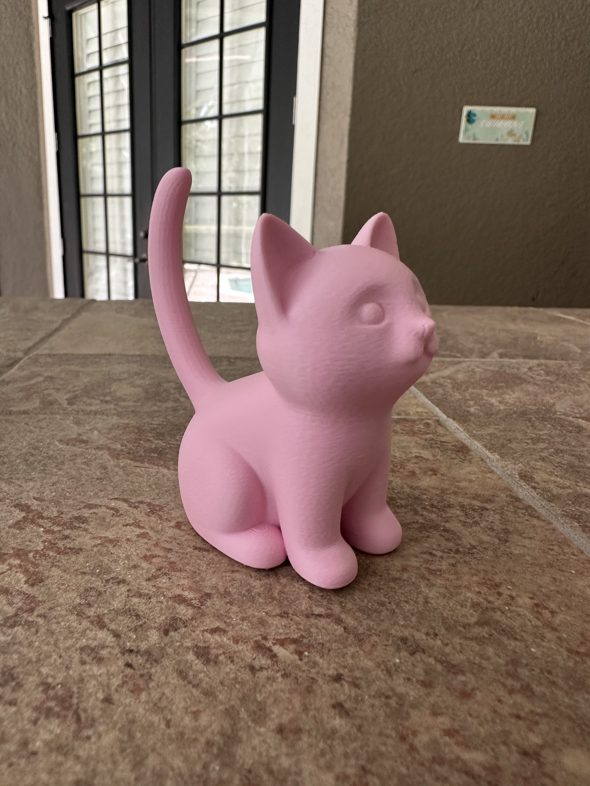 Light pink cat ring holder