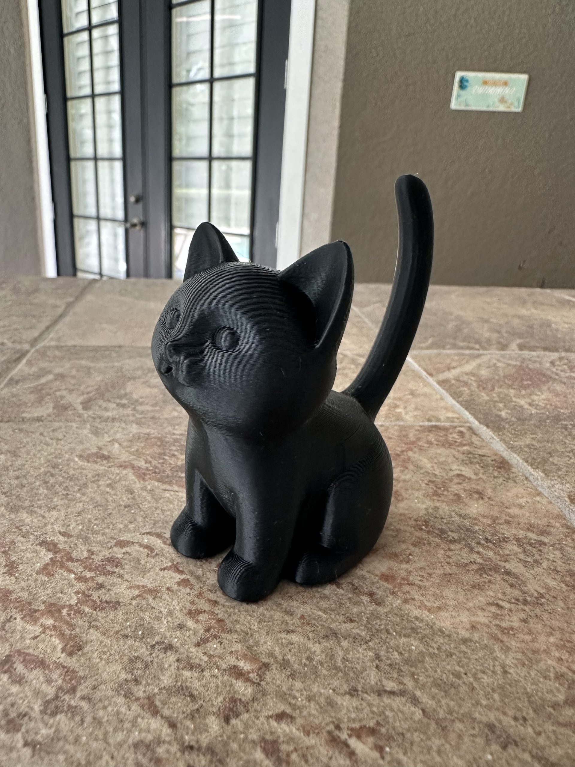 Black cat ring holder