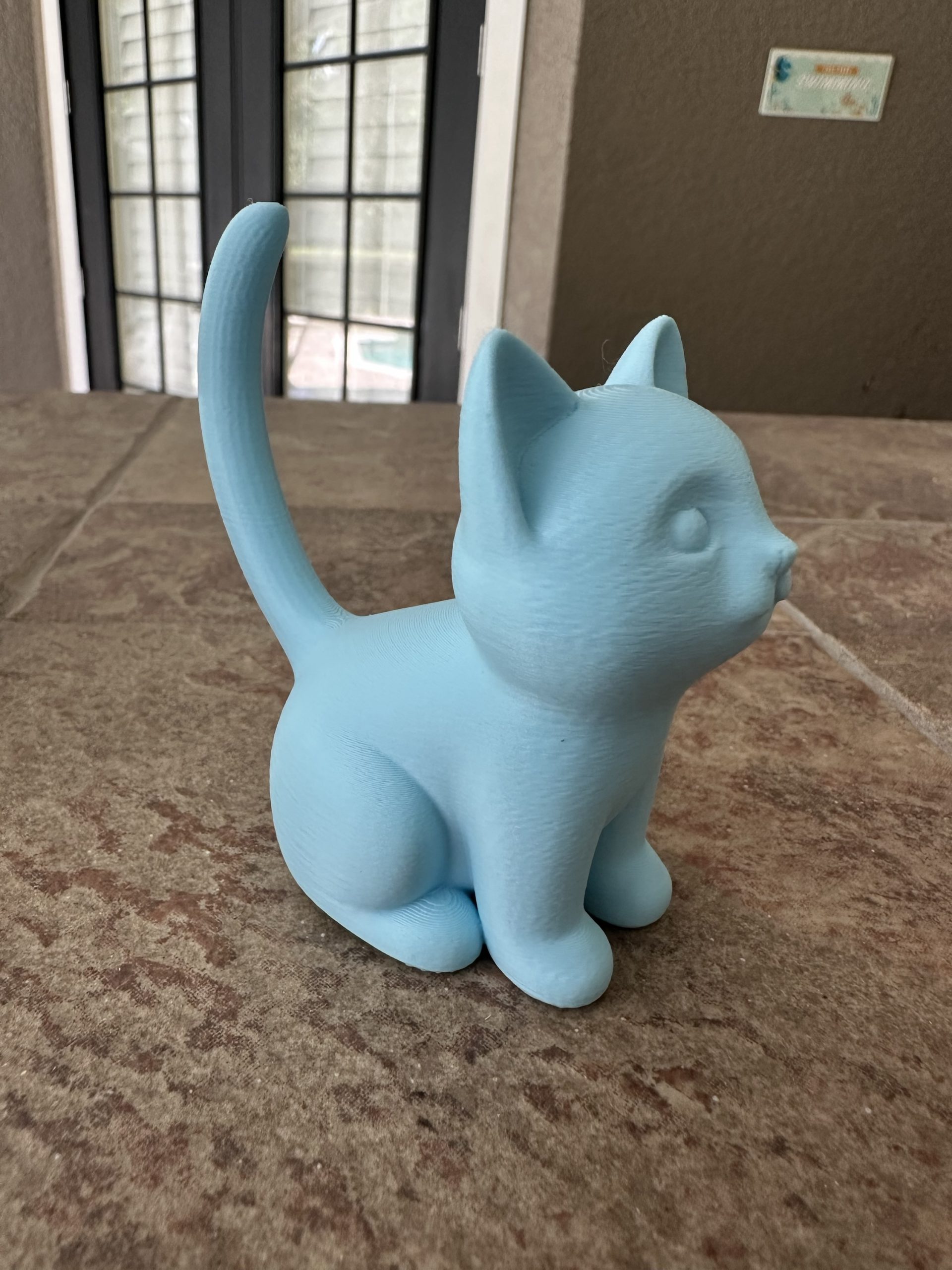 Light blue cat ring holder
